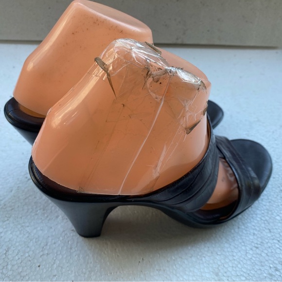 Sofft Women’s Brown Leather Heels Platform Slide Sandals. Size 9.5M - Picture 5 of 14